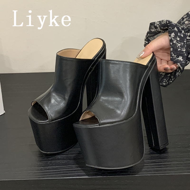 Fashion Street Night - Liyke подиумная мода, женские туфли на