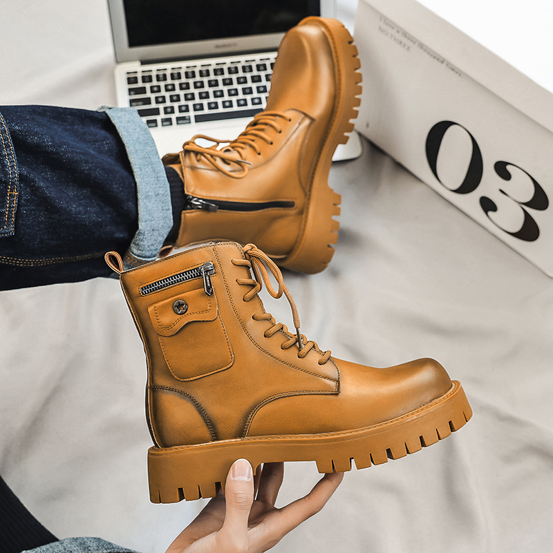 2025 трендовые мужские ботинки – обзор и цена Street Fashion Men 2025