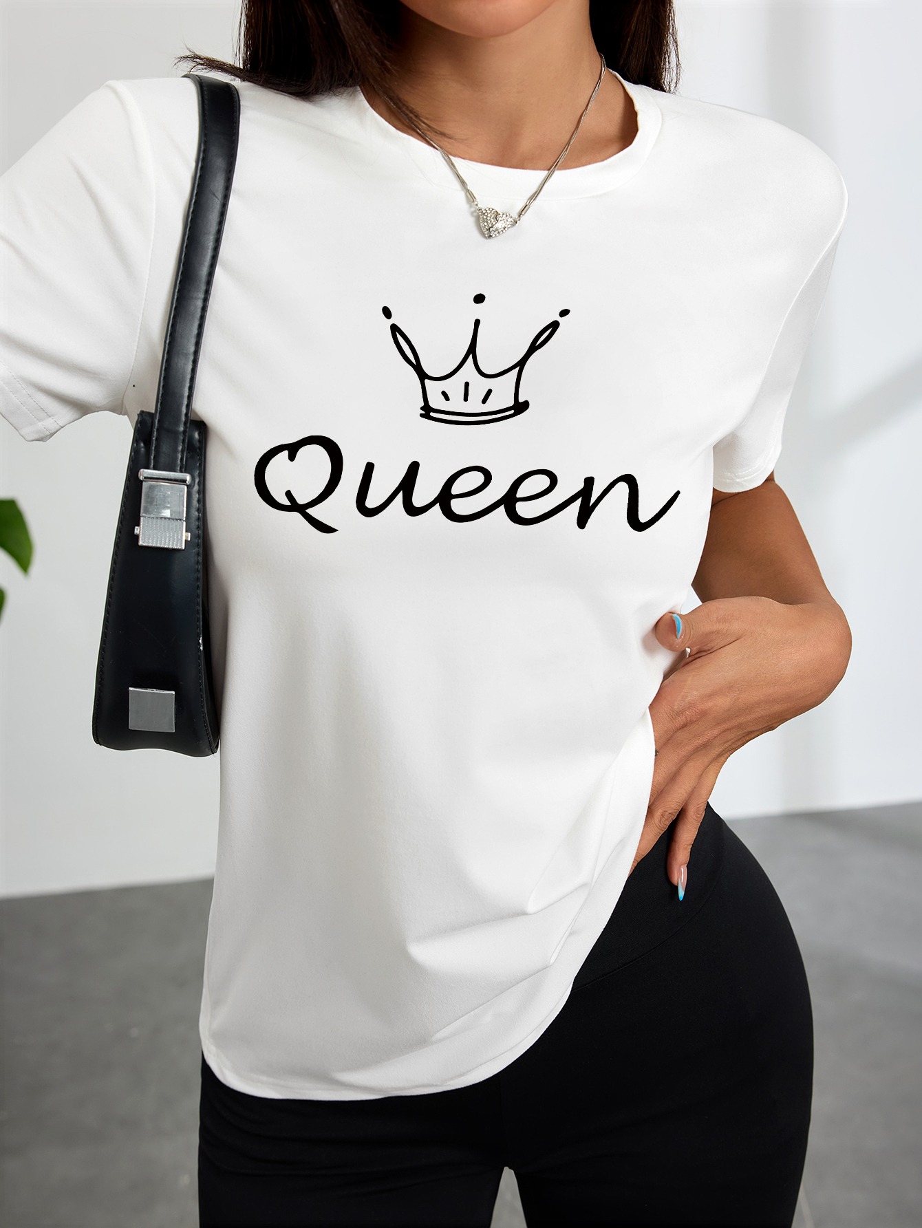 Женская белая футболка с принт – обзор и цена Queen Street Fashion